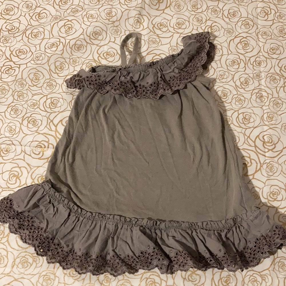 Gap Grey One Shoulder Dress EUC